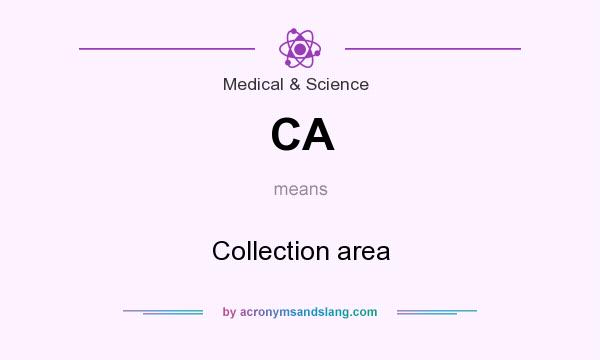 What does CA mean? It stands for Collection area