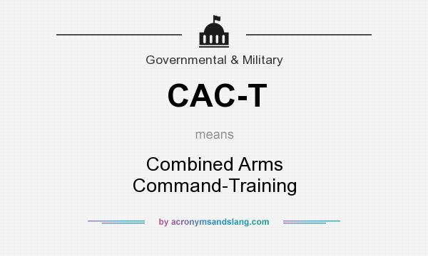 What does CAC-T mean? It stands for Combined Arms Command-Training