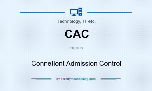 What does CAC mean? It stands for Connetiont Admission Control