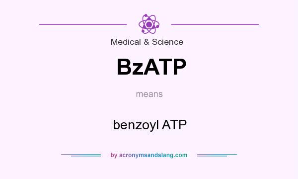 What does BzATP mean? It stands for benzoyl ATP