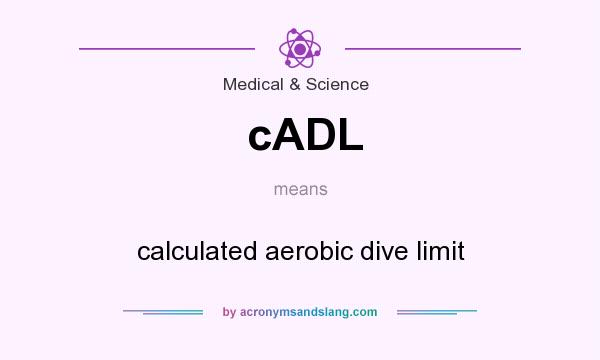 What does cADL mean? It stands for calculated aerobic dive limit