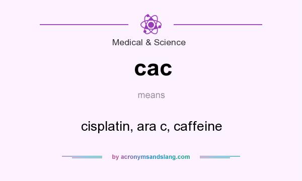What does cac mean? It stands for cisplatin, ara c, caffeine