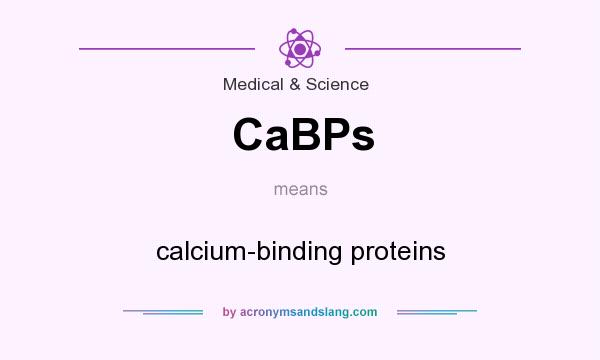 What does CaBPs mean? It stands for calcium-binding proteins