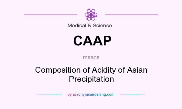 What does CAAP mean? It stands for Composition of Acidity of Asian Precipitation