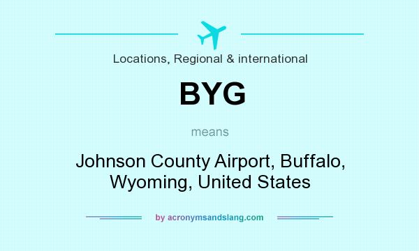 What does BYG mean? It stands for Johnson County Airport, Buffalo, Wyoming, United States