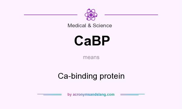 What does CaBP mean? It stands for Ca-binding protein