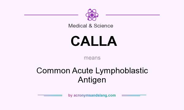 What does CALLA mean? It stands for Common Acute Lymphoblastic Antigen