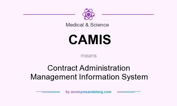 What does CAMIS mean? It stands for Contract Administration Management Information System