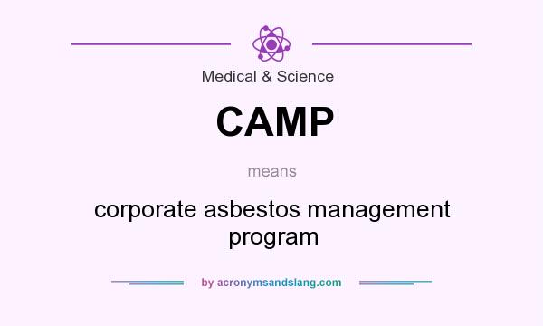 What does CAMP mean? It stands for corporate asbestos management program