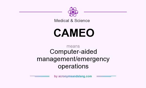 What does CAMEO mean? It stands for Computer-aided management/emergency operations