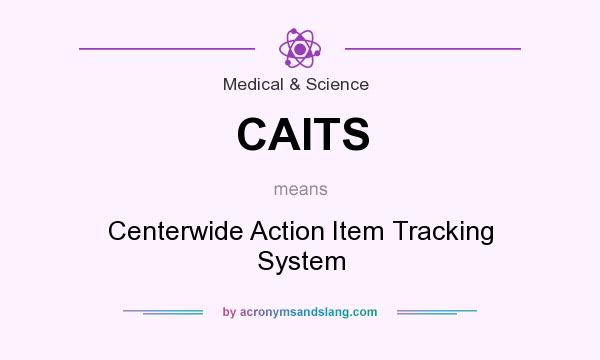 What does CAITS mean? It stands for Centerwide Action Item Tracking System