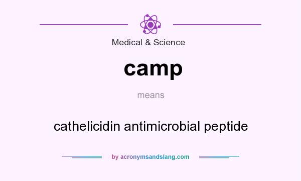 What does camp mean? It stands for cathelicidin antimicrobial peptide