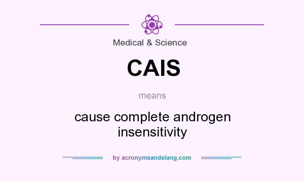 What does CAIS mean? It stands for cause complete androgen insensitivity