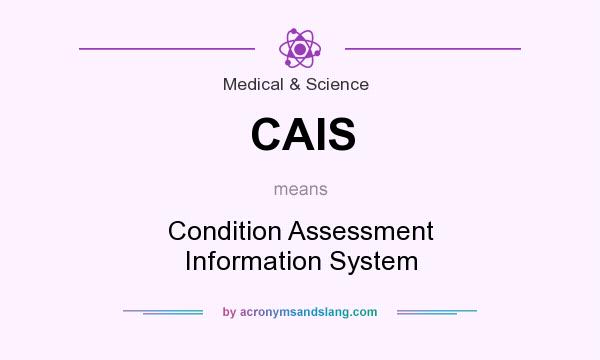 What does CAIS mean? It stands for Condition Assessment Information System