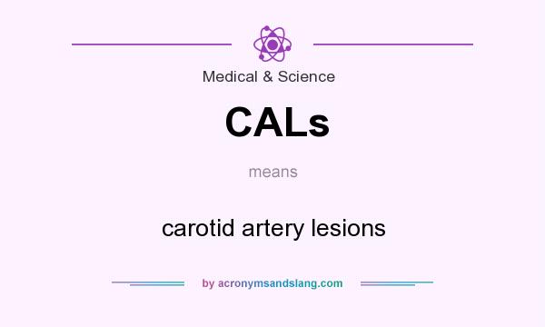 What does CALs mean? It stands for carotid artery lesions
