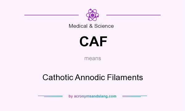 What does CAF mean? It stands for Cathotic Annodic Filaments