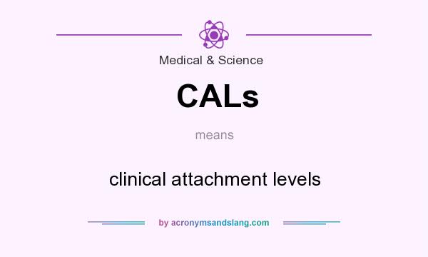 What does CALs mean? It stands for clinical attachment levels