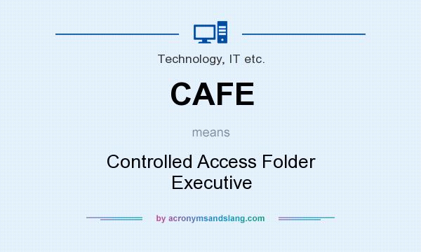What does CAFE mean? It stands for Controlled Access Folder Executive