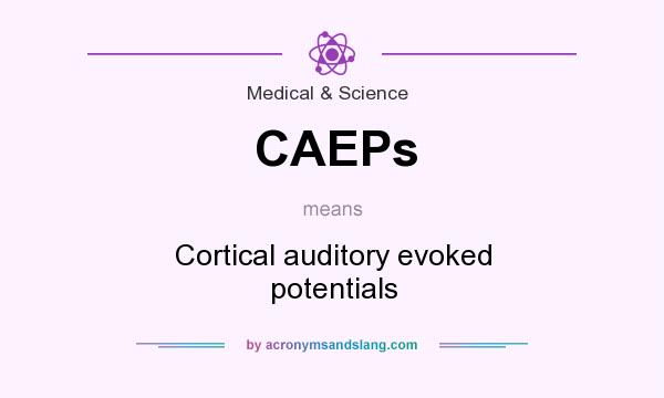 What does CAEPs mean? It stands for Cortical auditory evoked potentials