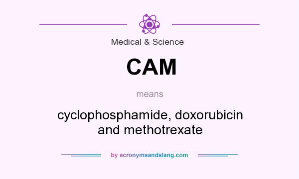 What does CAM mean? It stands for cyclophosphamide, doxorubicin and methotrexate