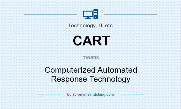 What does CART mean? It stands for Computerized Automated Response Technology