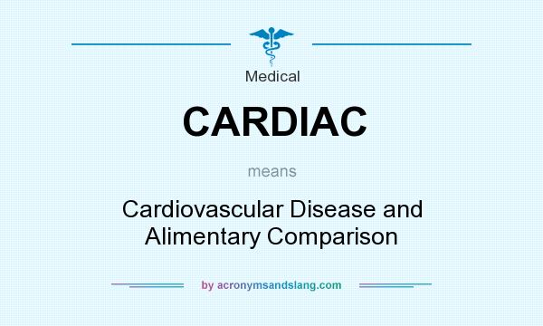 What does CARDIAC mean? It stands for Cardiovascular Disease and Alimentary Comparison