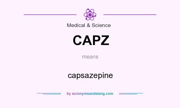 What does CAPZ mean? It stands for capsazepine