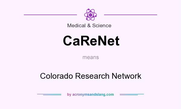 What does CaReNet mean? It stands for Colorado Research Network