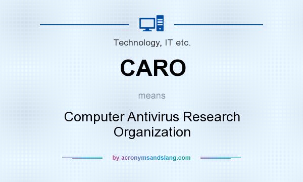 What does CARO mean? It stands for Computer Antivirus Research Organization