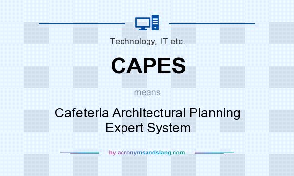What does CAPES mean? It stands for Cafeteria Architectural Planning Expert System