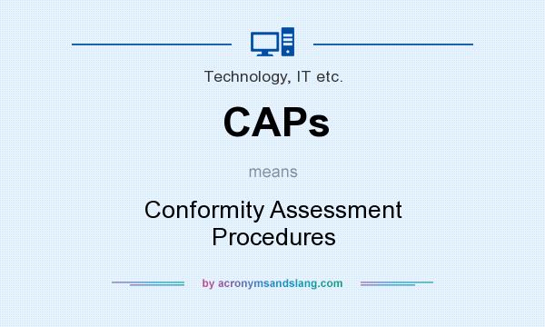 What does CAPs mean? It stands for Conformity Assessment Procedures