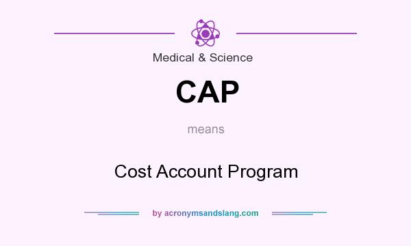 What does CAP mean? It stands for Cost Account Program