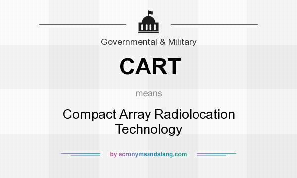 What does CART mean? It stands for Compact Array Radiolocation Technology