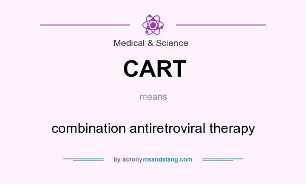 What does CART mean? It stands for combination antiretroviral therapy