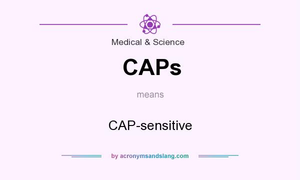 What does CAPs mean? It stands for CAP-sensitive