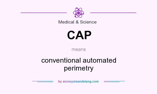 What does CAP mean? It stands for conventional automated perimetry