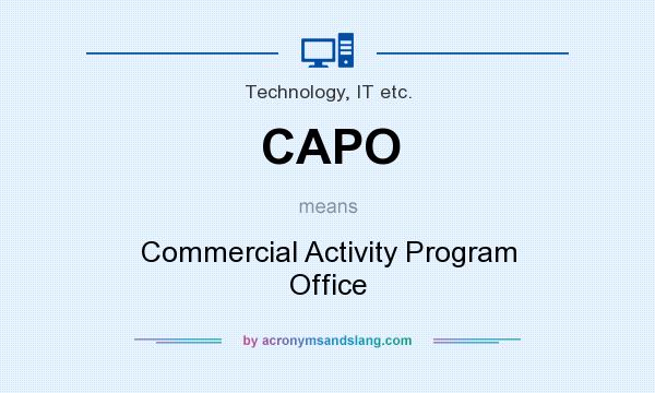 What does CAPO mean? It stands for Commercial Activity Program Office