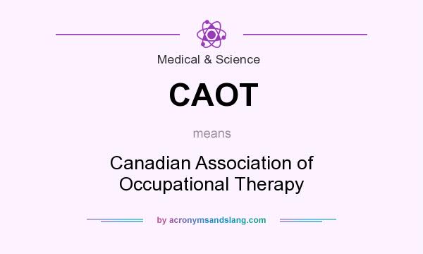 What does CAOT mean? It stands for Canadian Association of Occupational Therapy