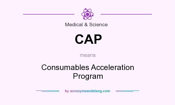 What does CAP mean? It stands for Consumables Acceleration Program