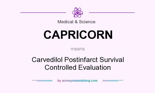 What does CAPRICORN mean? It stands for Carvedilol Postinfarct Survival Controlled Evaluation