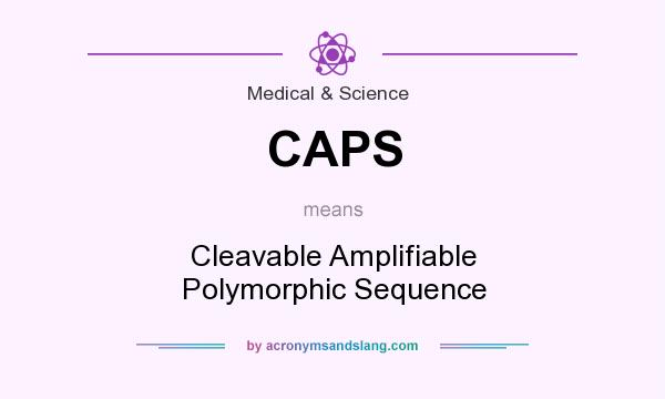 What does CAPS mean? It stands for Cleavable Amplifiable Polymorphic Sequence