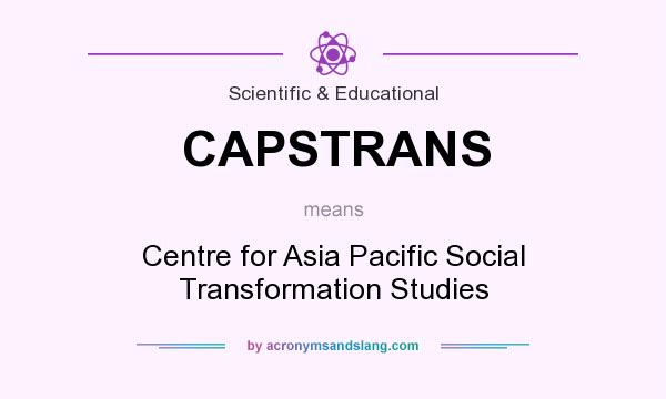 What does CAPSTRANS mean? It stands for Centre for Asia Pacific Social Transformation Studies
