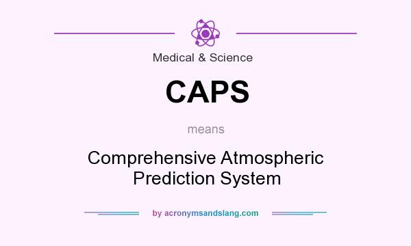 What does CAPS mean? It stands for Comprehensive Atmospheric Prediction System