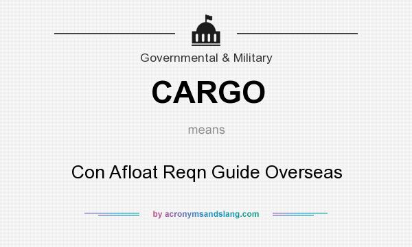 What does CARGO mean? It stands for Con Afloat Reqn Guide Overseas