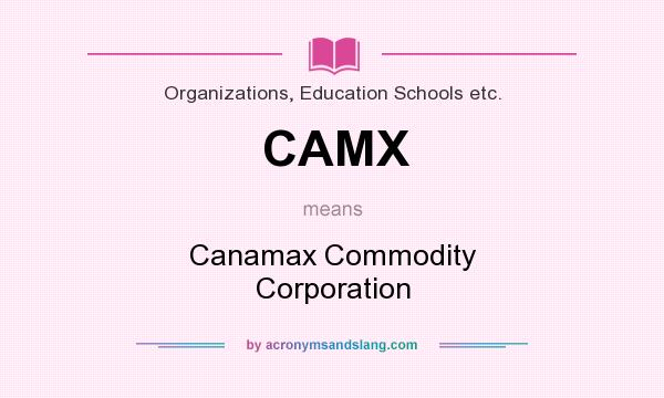 What does CAMX mean? It stands for Canamax Commodity Corporation