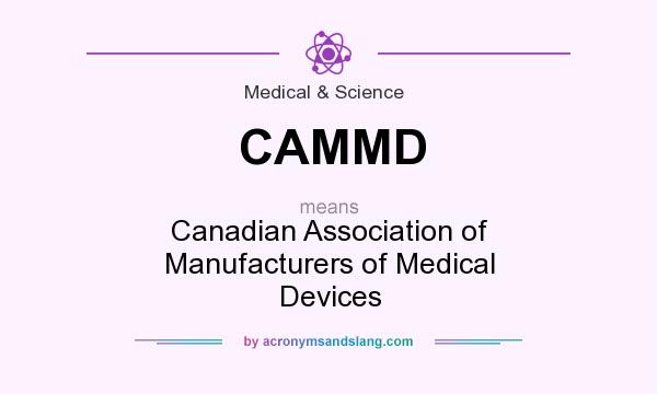 What does CAMMD mean? It stands for Canadian Association of Manufacturers of Medical Devices