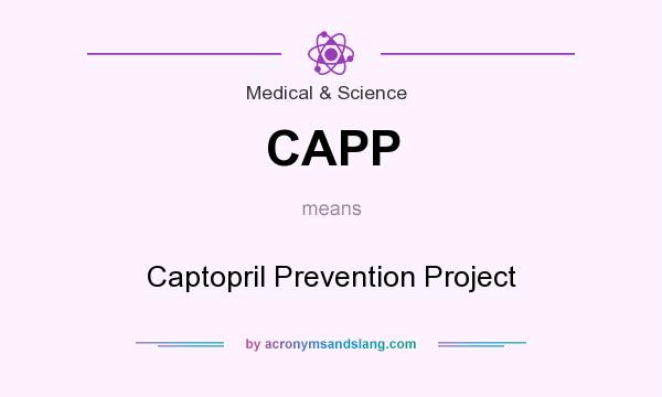 What does CAPP mean? It stands for Captopril Prevention Project