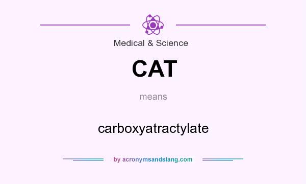 What does CAT mean? It stands for carboxyatractylate