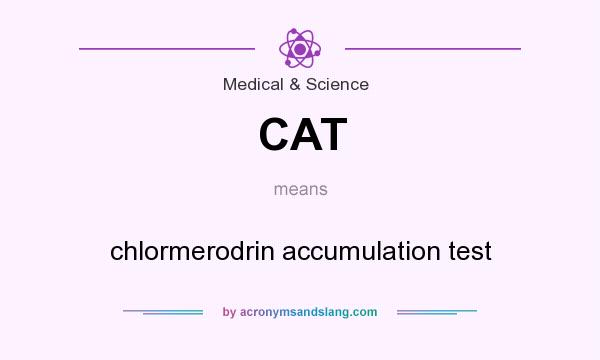 What does CAT mean? It stands for chlormerodrin accumulation test