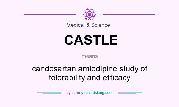 What does CASTLE mean? It stands for candesartan amlodipine study of tolerability and efficacy